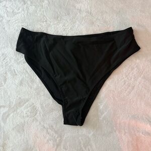 SHEIN Black High-Waist Bikini Bottom